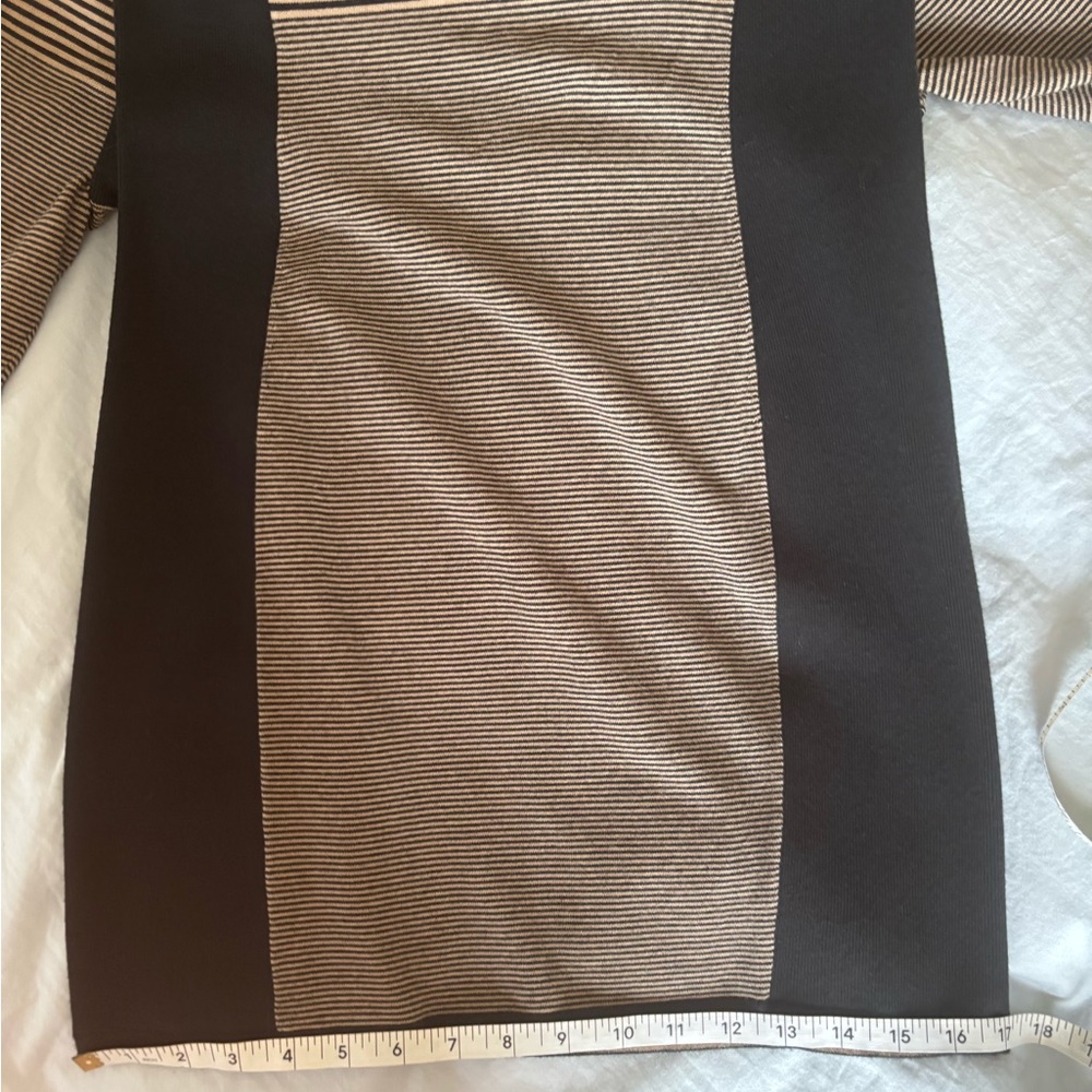 Rag & Bone Black and Beige Short Sleeve Dress - Picture 8 of 11